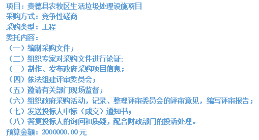 貴德縣農(nóng)牧區(qū)生活垃圾處理設施項目